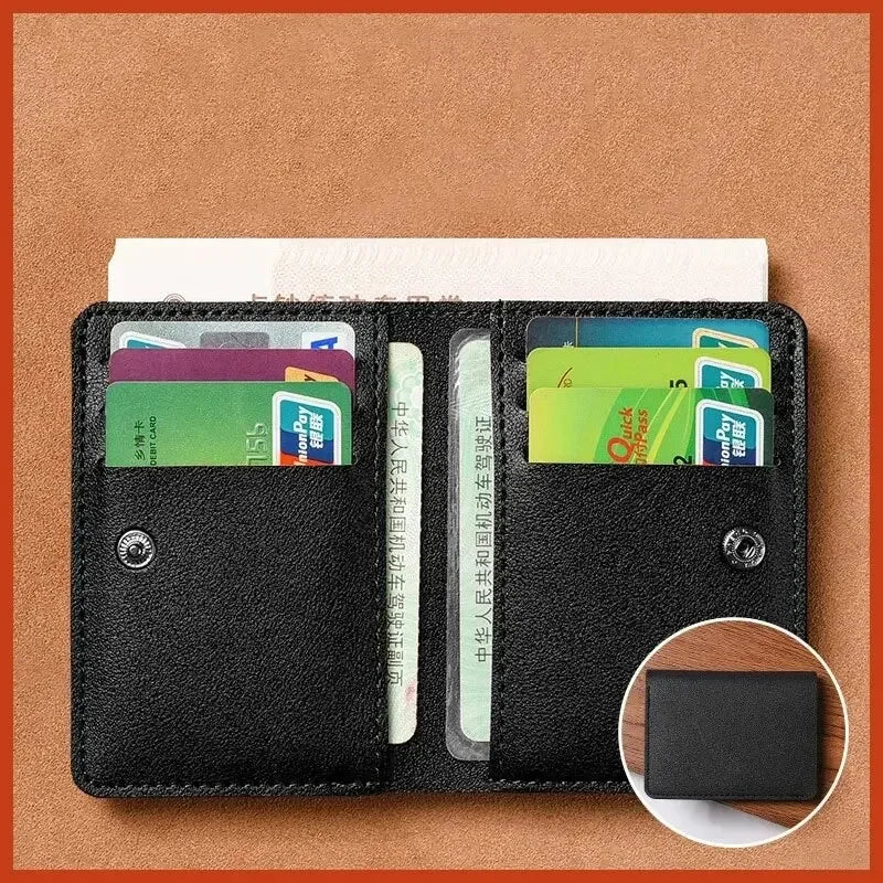 Ultra Thin Design Credit Card Holder Women Wallets Fashion Purses Small Wallet for Men Short Clutch Purse Money Bag Mens Wallet