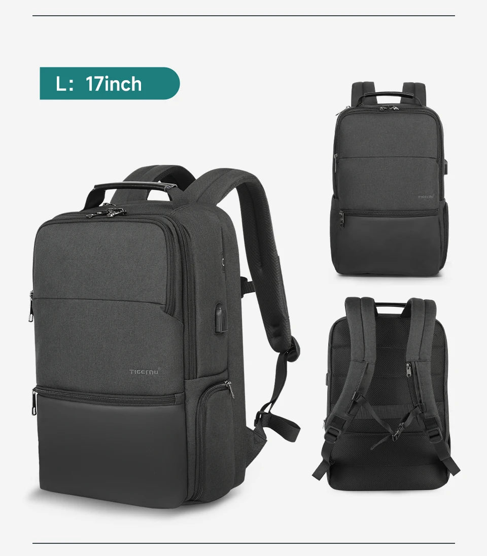 Tigernu Travel Backpacks For Men 15.6 17 19'' Laptop Backpack Male Business Backpack Bags For School Backpack Mochila Knapsack