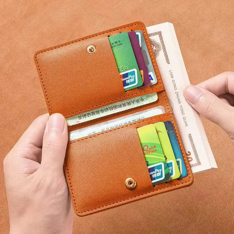 Ultra Thin Design Credit Card Holder Women Wallets Fashion Purses Small Wallet for Men Short Clutch Purse Money Bag Mens Wallet