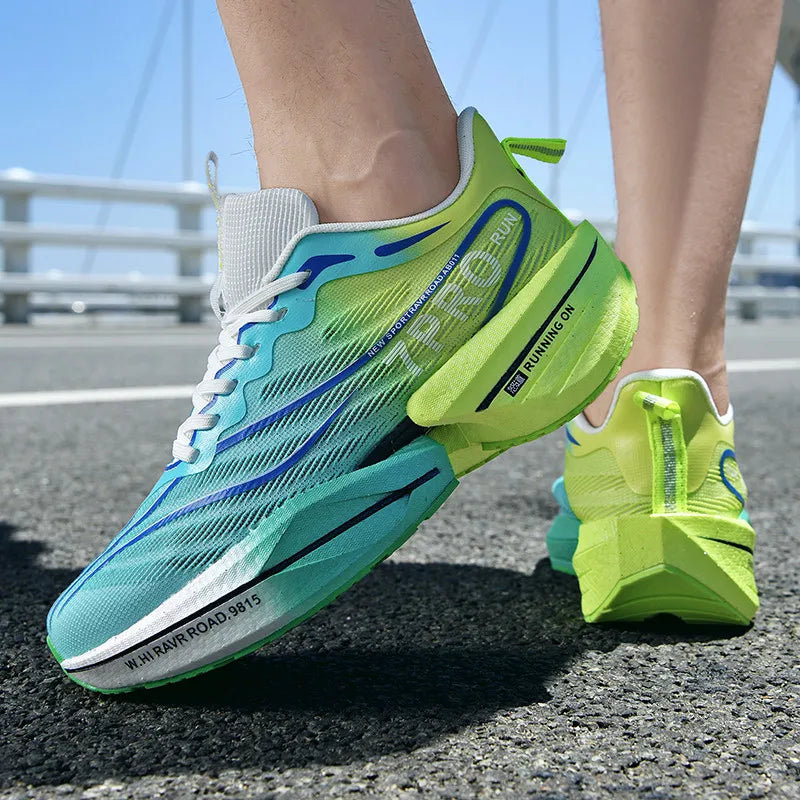 New Men's Running Shoes Non-slip Cushioning Racing Carbon Plate Sneakers Light Tennis Cross Training Shoes Trail Running Shoes