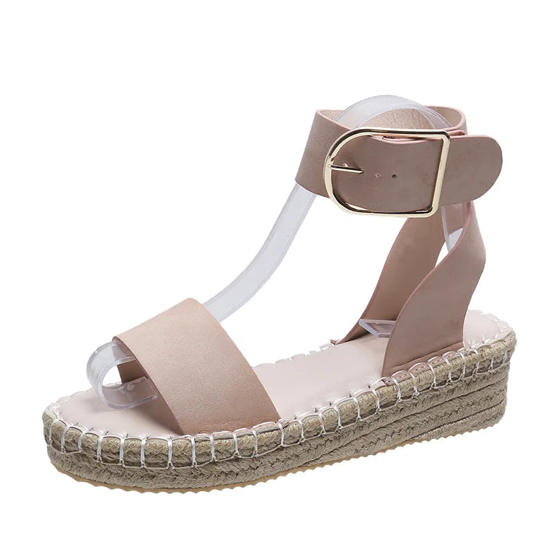 Women's wedge sandals comfortable optical sole large size spring and summer women's shoes hot sale 2024