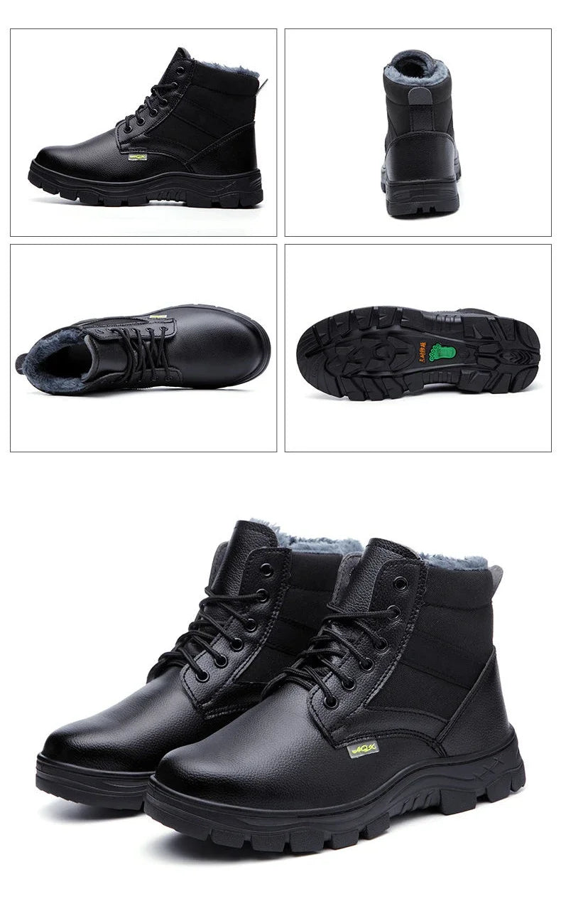 Man Shoes Leather Booties Waterproof Boots for Men Lace Up Ankle Short Barrel Retro Trendy 2025 Sale Offer New Fashion Low Price