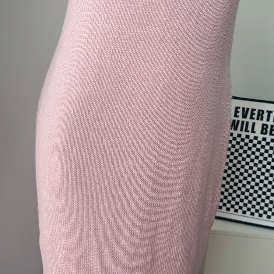 Hirsionsan Soft Loose Sets Women Three Pieces Long Sleeve Cardigan & Sexy Vest Dresses Elegant Female Hollow Outfits Tracksuit