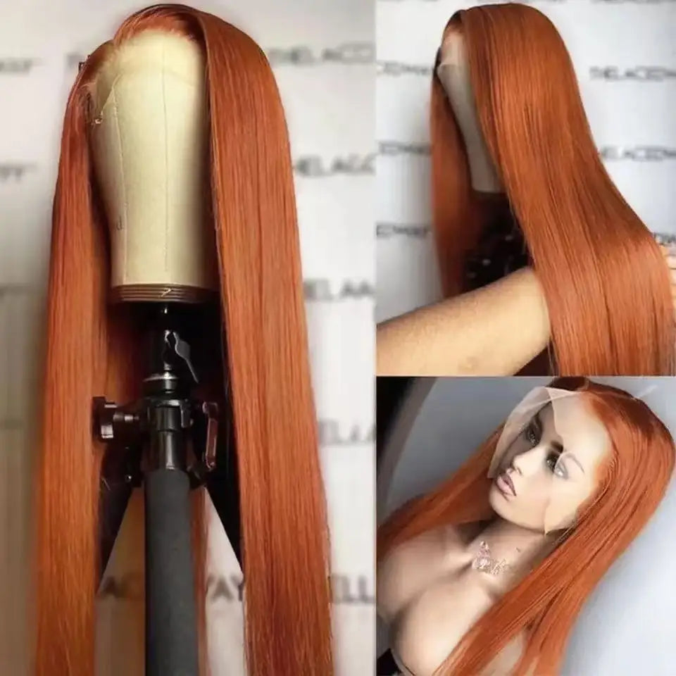 13X4X1 Lace Front Wig Synthetic 99J Burgundy 613 Honey Blonde Straight Prepluck Hairline Baby Hair Bleached Knots Glueless Wigs