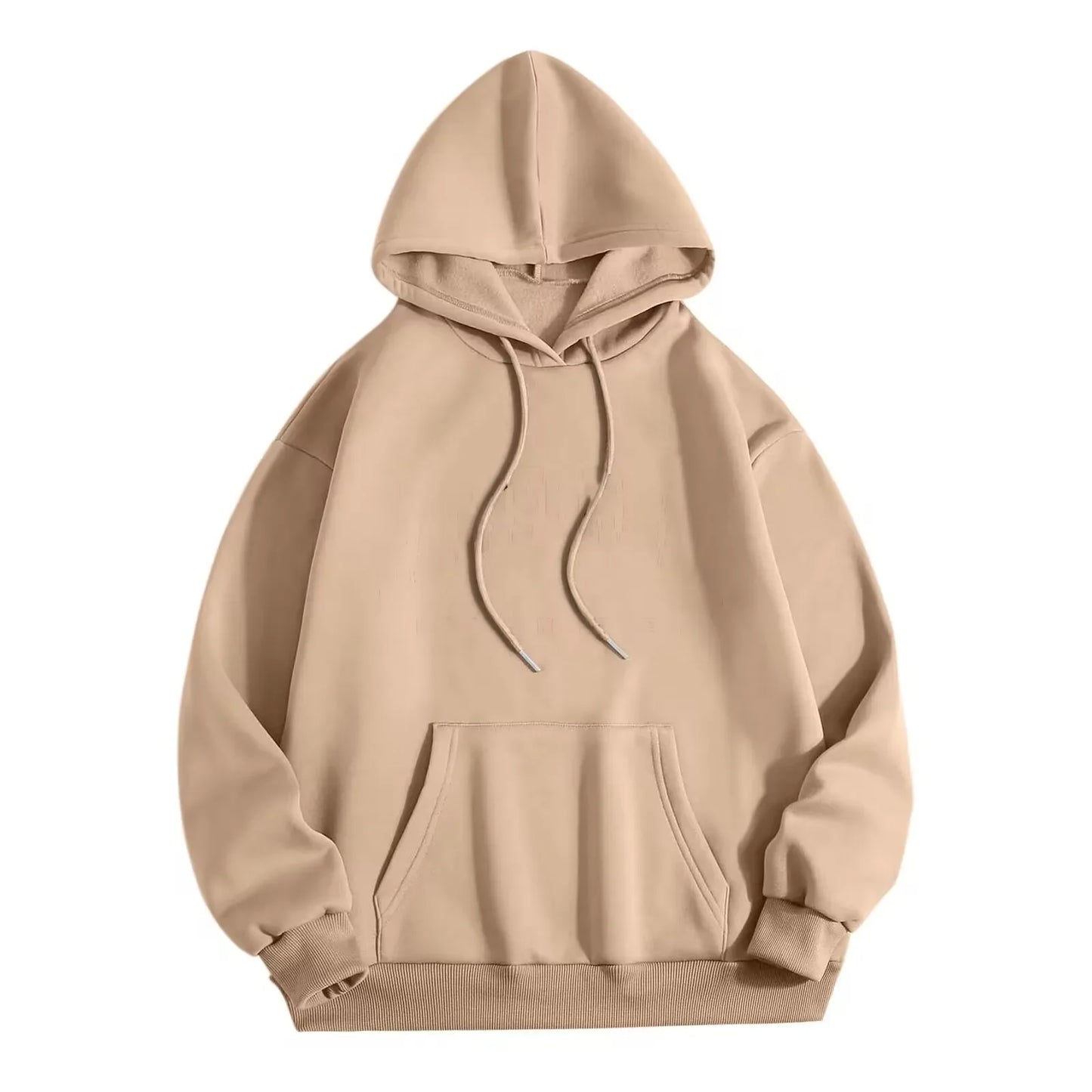 2026 Men's wide Hood Sweatshirt European and American men's and men Sweatshirt Solid Harajuku Long Sleeve Female Loose male Coat BAZAARHUBO