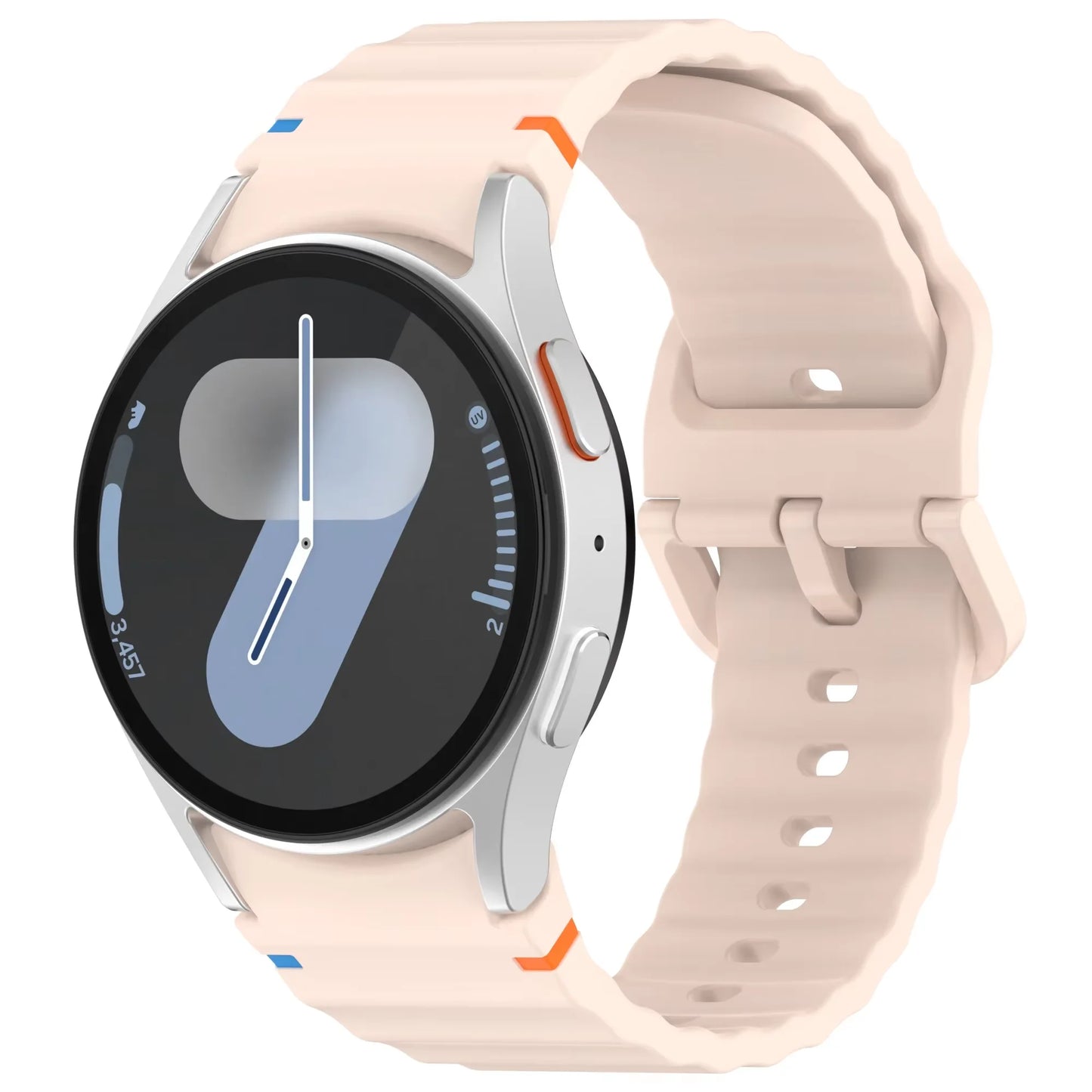 Silicone Strap for Samsung Galaxy Watch 7 6 5 4 44mm 40mm Original No Gaps Sports Band Accessories for 6/4 Classic 47mm 46mm43mm