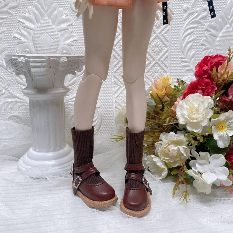 Fashion 60cm Doll Shoes Boots 1/3 Bjd Doll Shoes 7.5cm Foot Wear Simulation Shoes Toy Doll Accessories