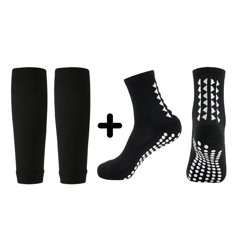 2 pairs of star sized professional short football socks for men, midsole anti slip sports socks, comfortable and sweat absorbing