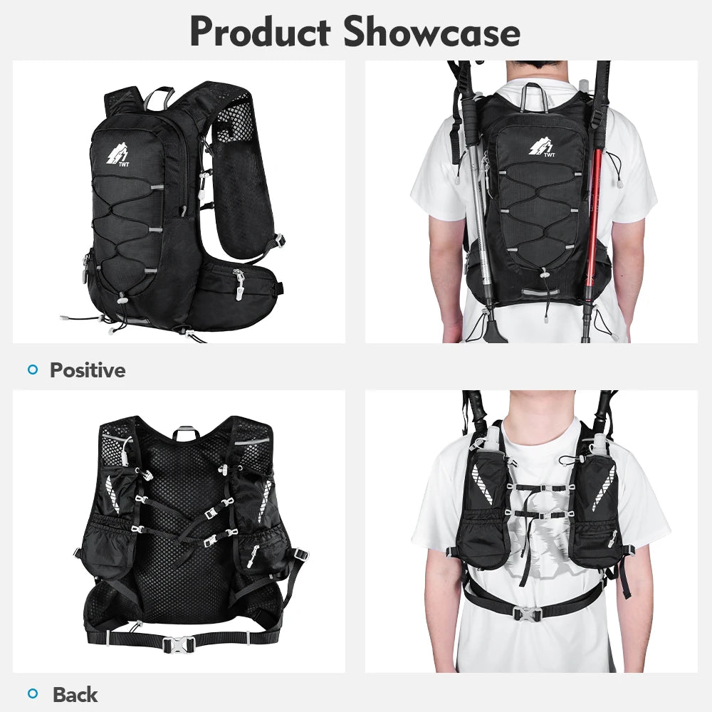20L Ultra Lightweight Hydration Vest with 2L Water Bladder for Outdoor Hiking Cycling Marathon Outdoor Mountaineering Backpack