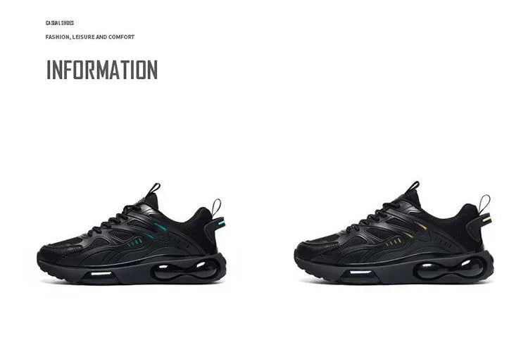 Spring Hot Sale Of The Season Men's Dad Shoes Fashionable Breathable Lightweight Air Cushion Shock Absorption Thick Bottom Simpl