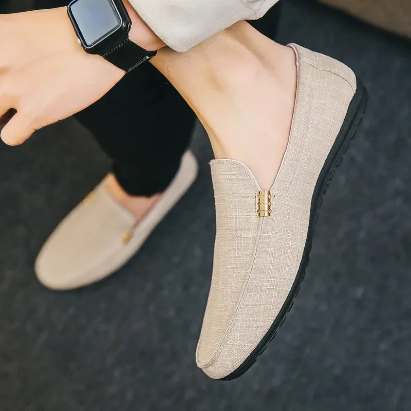 Men's Casual Shoes Soft Sole Loafers High Quality Slip on Sneakers Comfortable Men Driving Shoes Formal Party Flats Plus Size 46