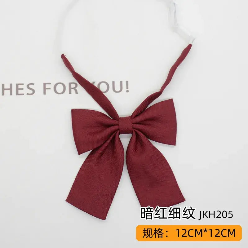 Trendy JK Ties Bowtie Women College Student Collar Neckwear Daily Shirt Accessories Cotton Plaid Bowknot Lolita Girls Lazy-tie BAZAARHUBO