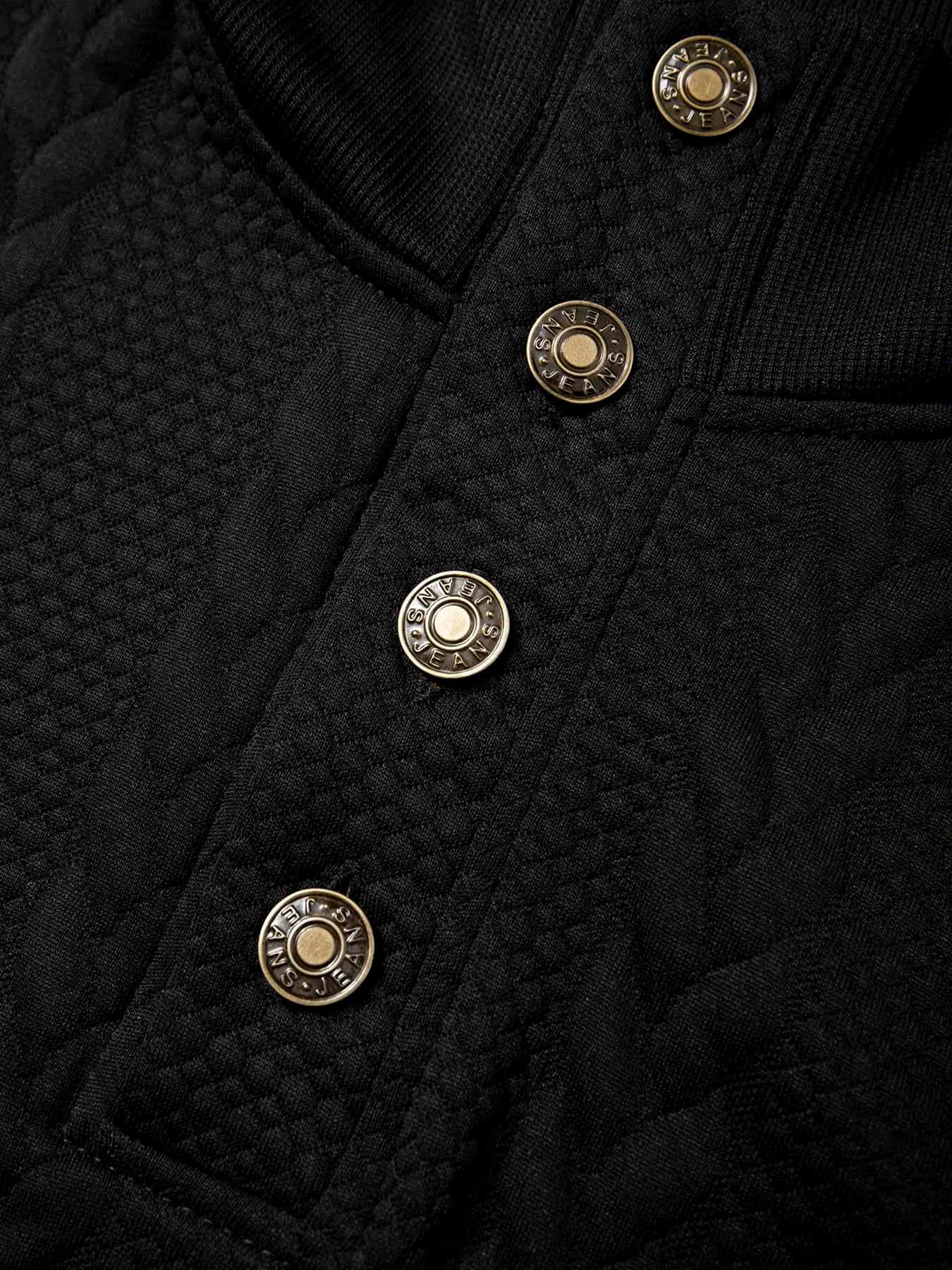 Men’s Knitted Jacquard Sweaters Button Stand-up Collar Warm Pullover Sweaters Outdoor Casual Men's Long-sleeved Sweatshirt