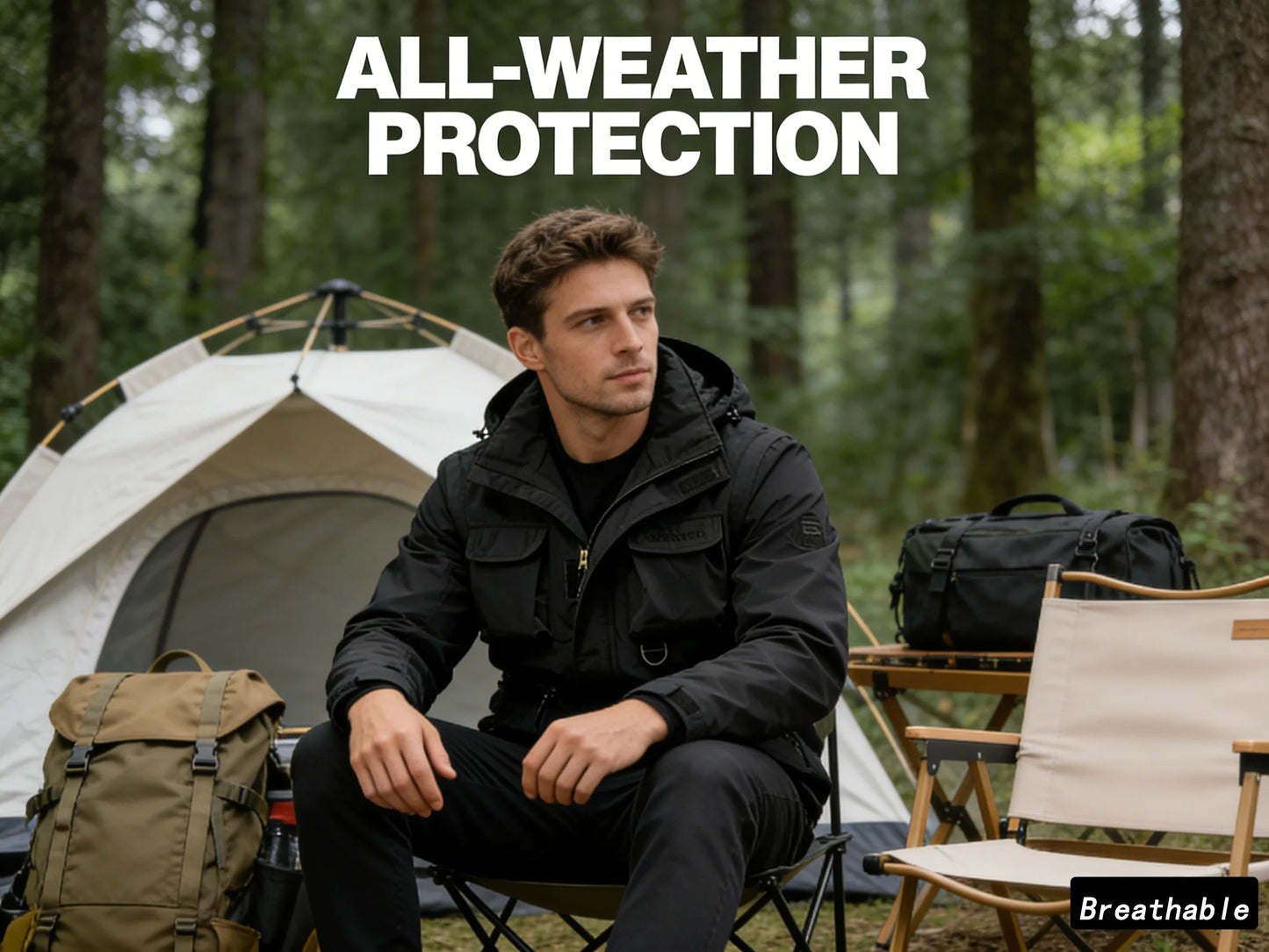 Autumn Men's Mountain SKi Jackets Casual Men Multi-pocket Windbreaker Hooded Coats Men Sports Climbing Jackets Clothing 5XL