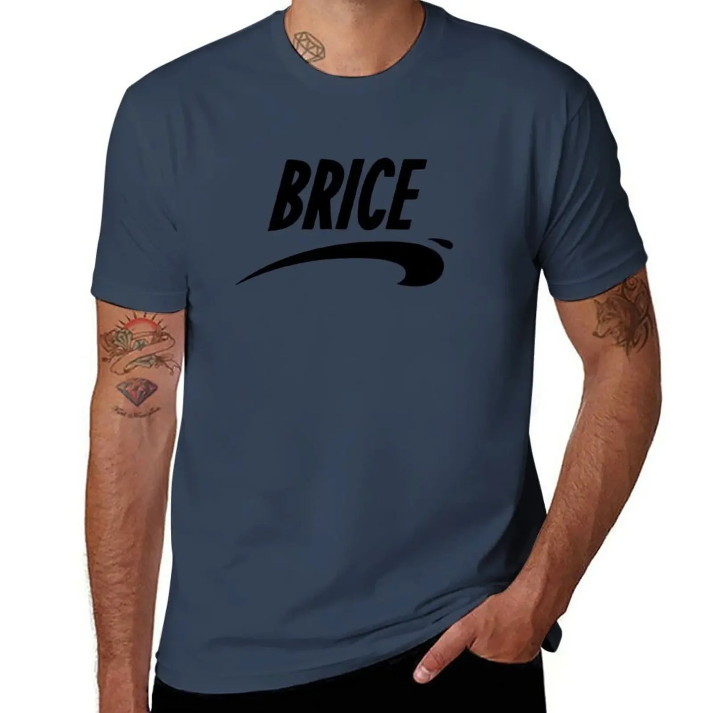 Brice from Nice T-Shirt graphics t shirt Short sleeve tee summer clothes black t shirts for men