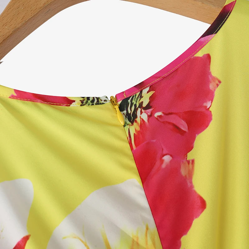 ZANZEA Women Floral Printed Bohemian Sundress 2026 Summer Tank Dress Fashion Sleeveless Waisted Robe Casual Party Maxi Dresses