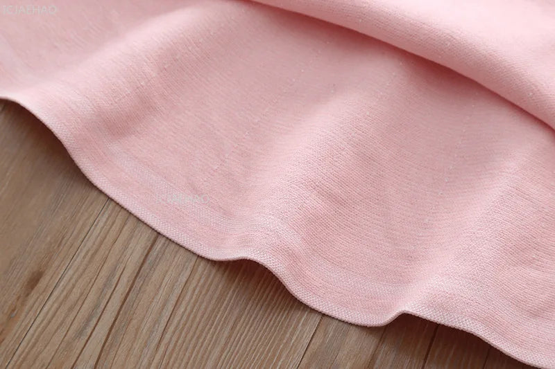 Girls Knit Dress A Line Party Gown Baby Toddler Costume Kids Fashion Spring Autumn Clothing Children Casual Daily Wear Outfit