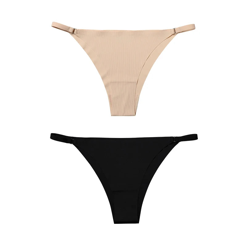 1Pc/2Pcs/4Pcs/7Pcs/Set Hot Sale Women's Panty Thin Belt Sexy Cotton Crotch Briefs Comfortable Breathable Seamless Panties