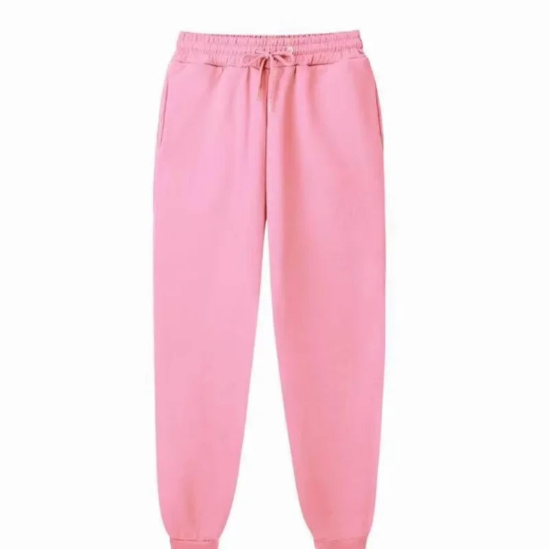 Mens Casual Pants Autumn Winter Fleece Sweatpants Men Running Jogger Sports Gym Trousers Fashion Solid Color Workout Long Pants