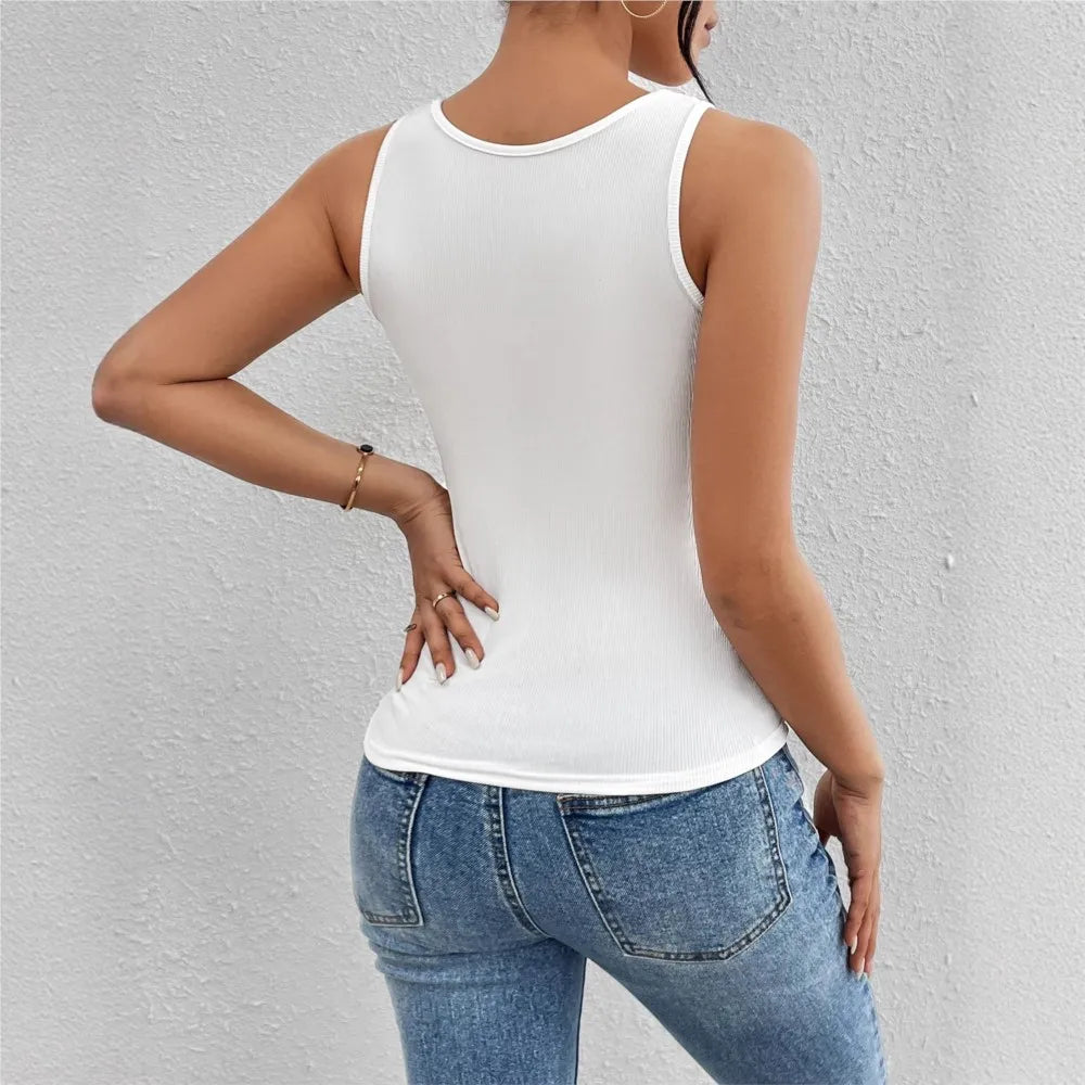 Trendy Sexy Irregular Vest Sleeveless Fashion Essential For Ladies