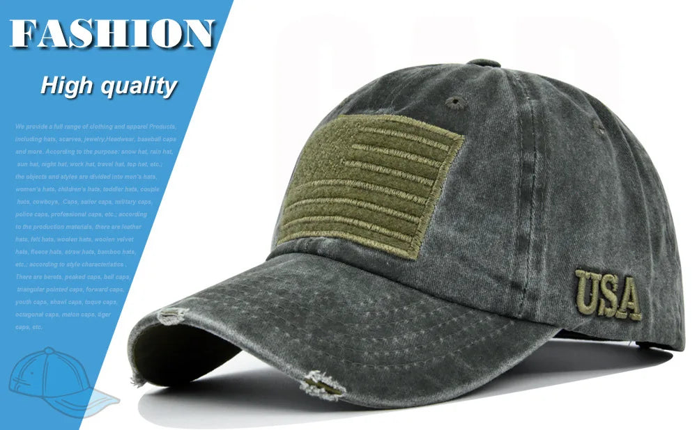 American Flag Unisex Baseball Hat for Men and Women USA Flag Mesh Snapback Flat Visor Cap BAZAARHUBO
