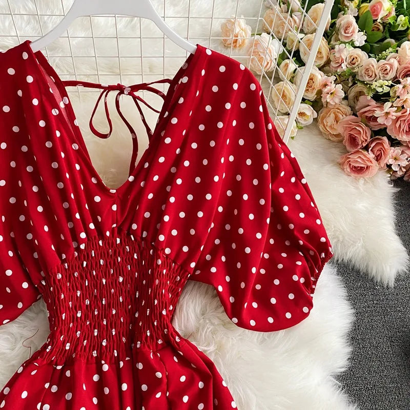 V Neck Sexy Dolman Sleeves Waist Slim Floral Print Jumpsuit Women Wide Leg Trousers Jumpsuit