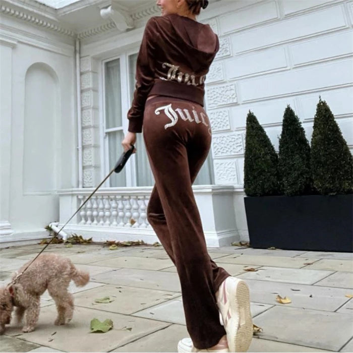 Fashionable Women's Casual Sportswear Set Hoodie Pants Tracksuit Comfortable Breathable Spring Seasonal Clothing