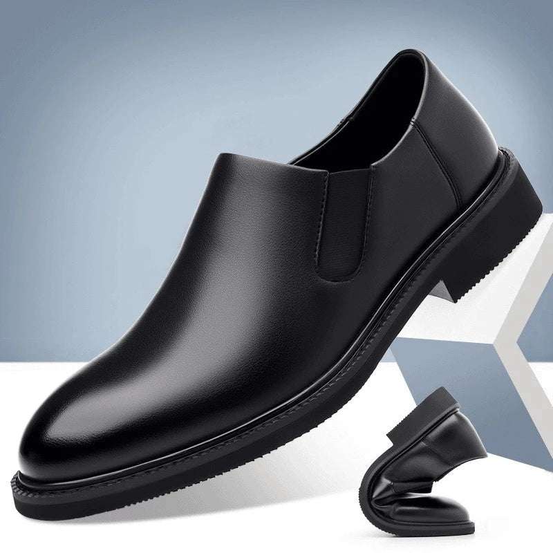 Men's Classic Leather Oxford Shoes Business Casual Dress Shoes Soft Sole Comfortable Slip-On Loafers Driving Office Shoes for Me