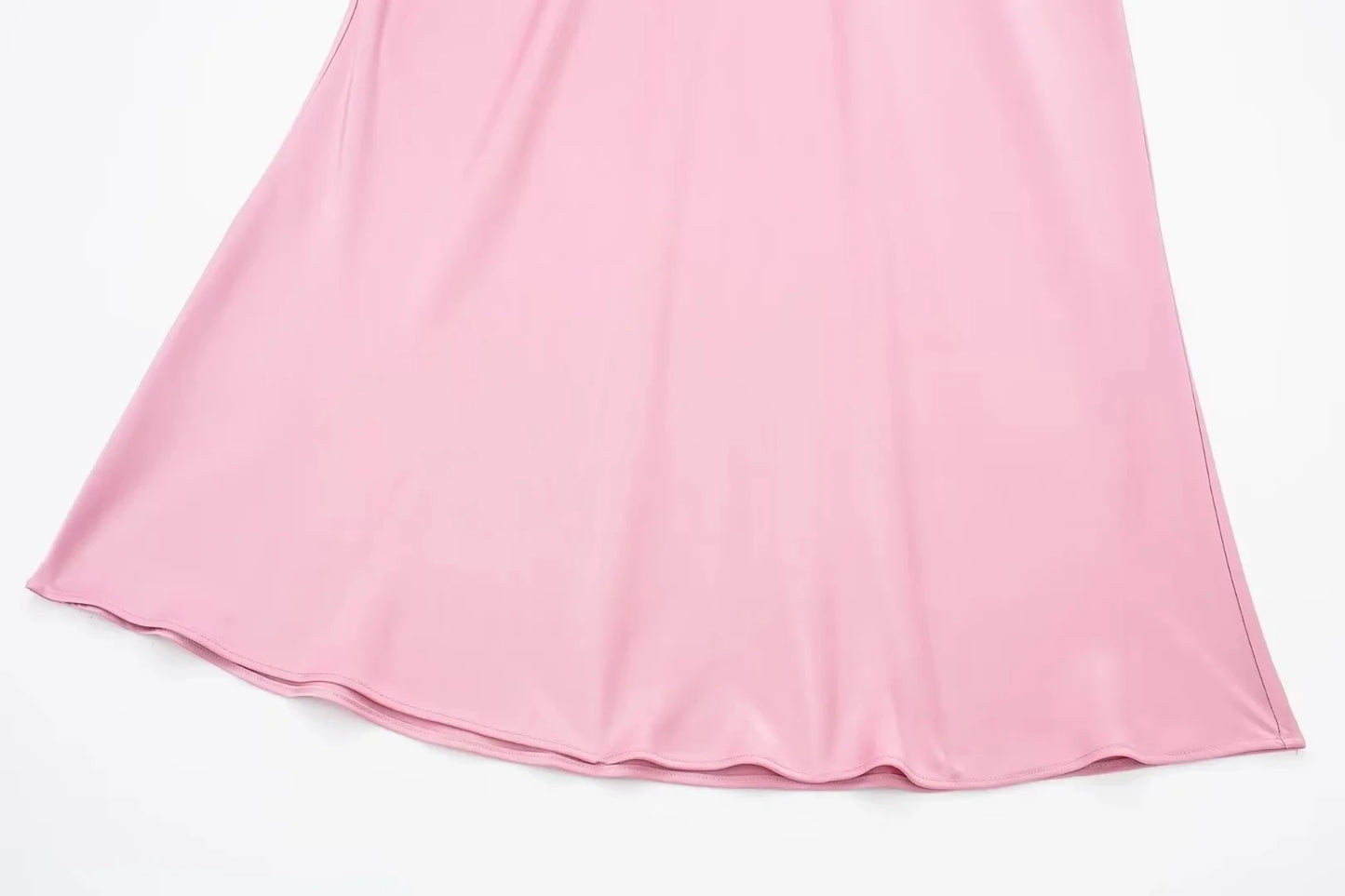 HH Women Fashion Vintage Solid Skirt Satin Slim Elastic Waist Midi Skirts Office Lady Wear Elegant Woman Chic Mermaid Skirt