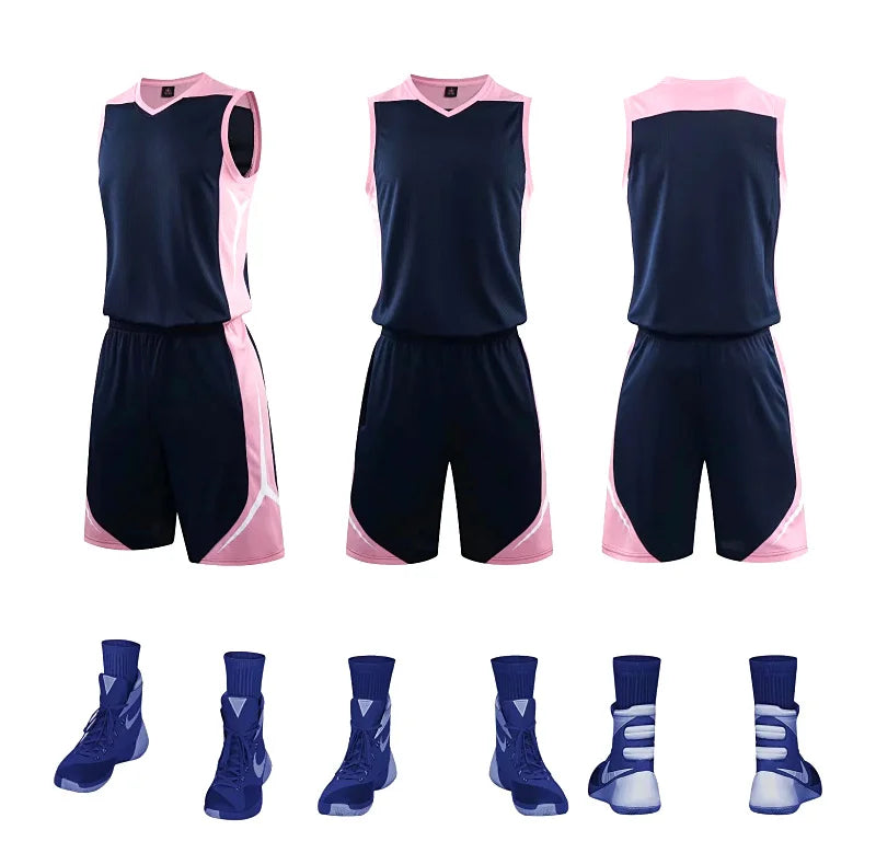 Sportswear Basketball Jersey Set Blank custom Men Women High quality Basketball Uniforms Sports Clothes College Basketball Jerse
