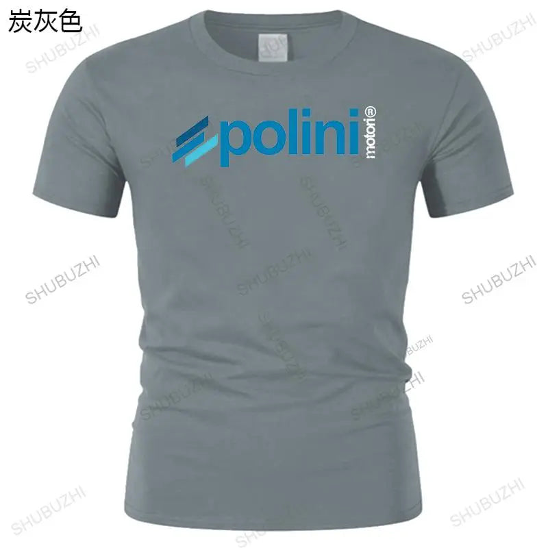 Fashion brand t-shirt mens loose style tees New Black T Shirt Polini Italy Scooter Racer Custom many color tops unisex tee shirt