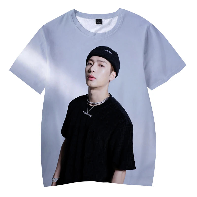 Newest Jackson Wang 3d Print T-shirt Unisex Kids Children's Round Neck Casual Sweatwear Kpop GOT7 Men Women Fashion Oversize Tee