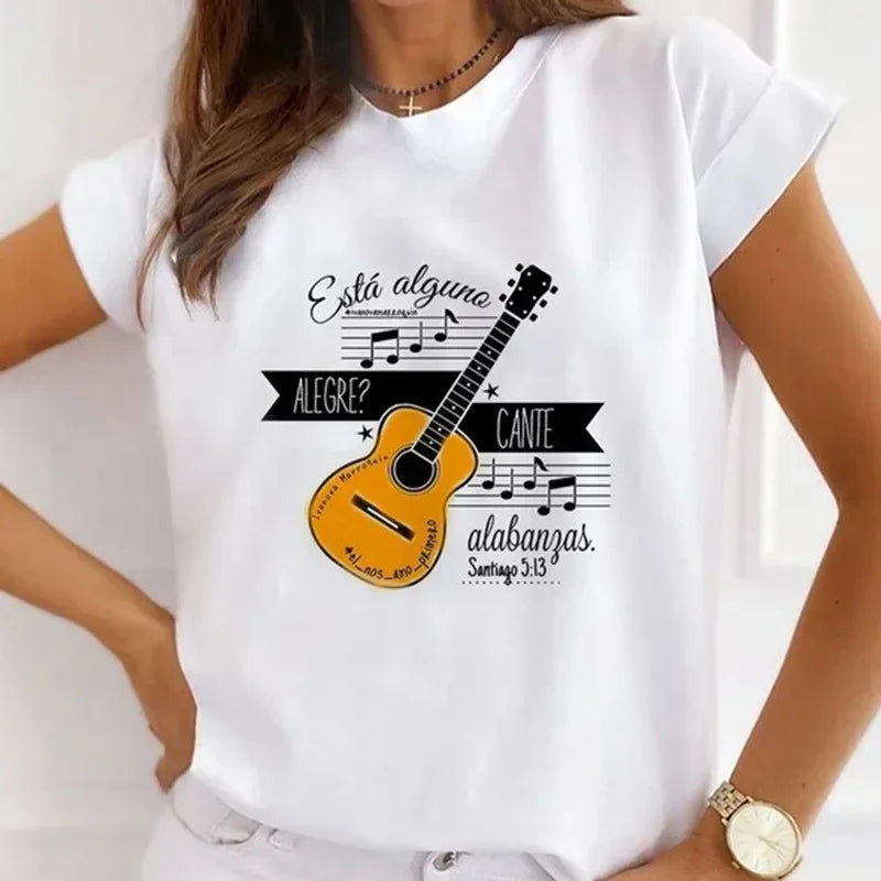 African Women's New Fashion City Girl Half Sleeve Basic Cute Clothes T-shirt Graphic T Shirts Y2k Tops Harajuku Vintage Tee