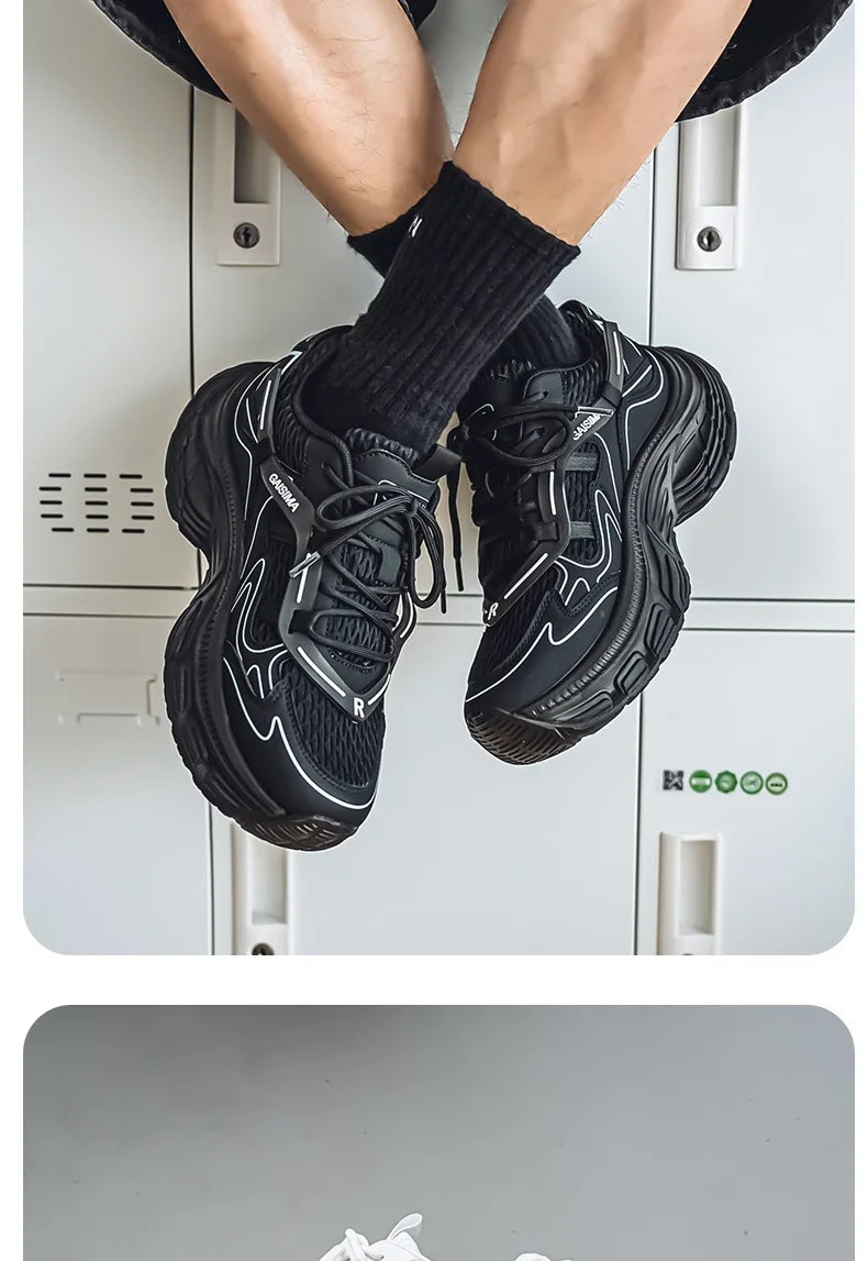 Professional Running Shoes Unisex Thick Bottom Sport Shoes Men Women Luxury Brand Walking Jogging Shoe Couples Yellow Sneakers