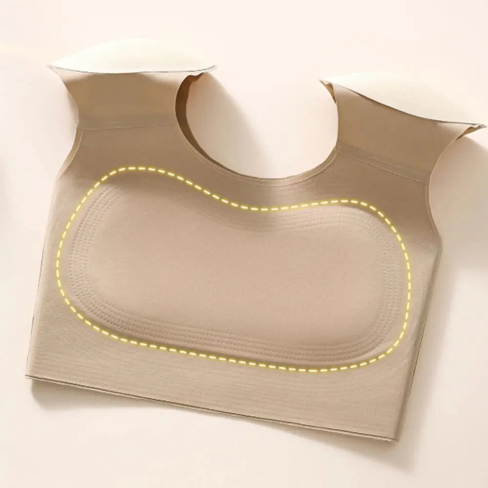 Simple Seamless Right-angle Shoulder Bra Chest Binder Invisible Shoulder Pad Vest Bustier Lingerie Wireless Bra Oversize
