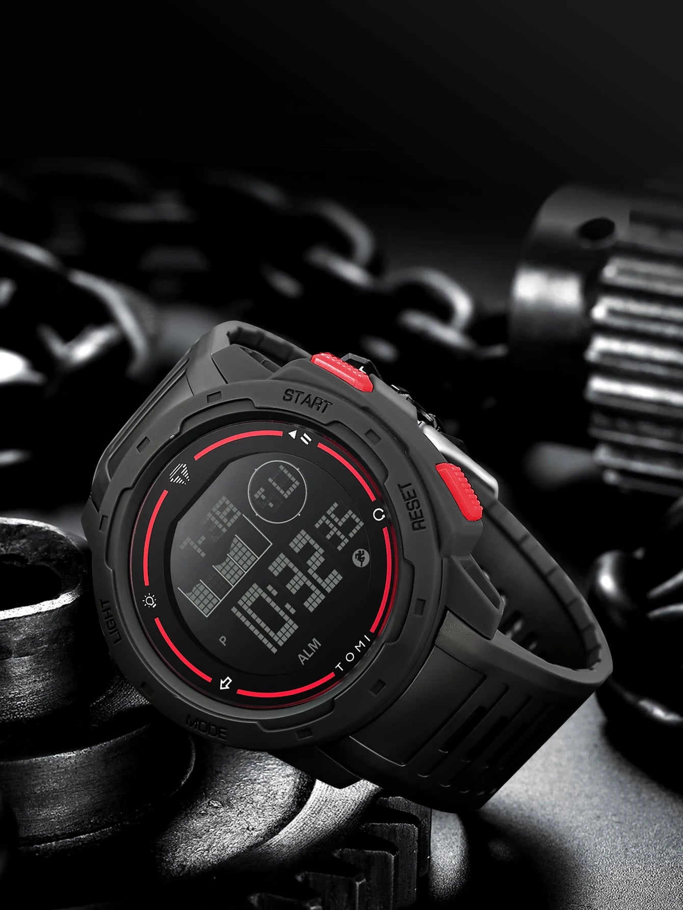 TOMI Sports Watch Digital Watch Multi functional Waterproof Stop Watch Student Sports Electronic Watch Children's Gift