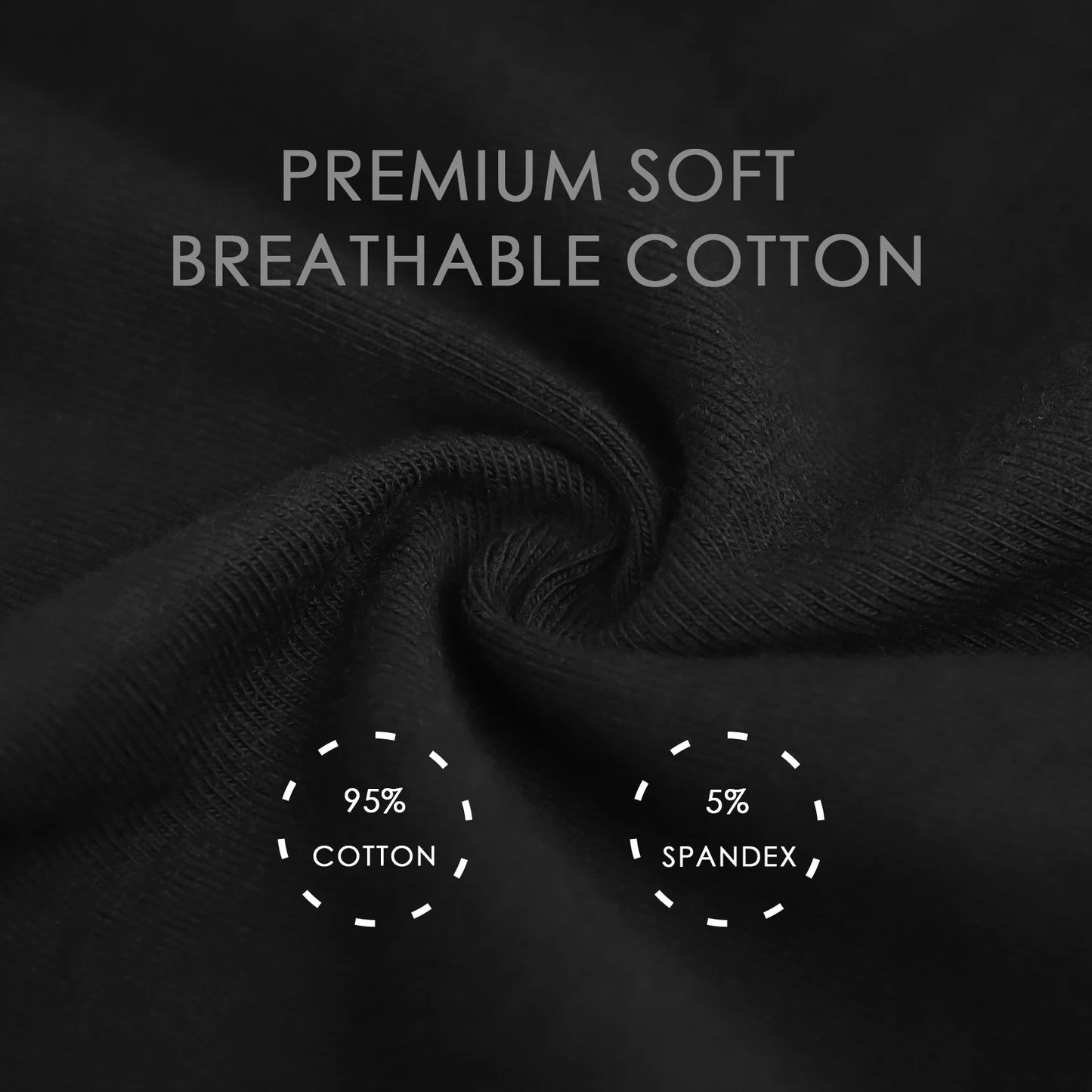 Mens Short Leg Underwear Soft Breathable Cotton Boxer Briefs Man 5 Pack Multicolor Trunks Underpants