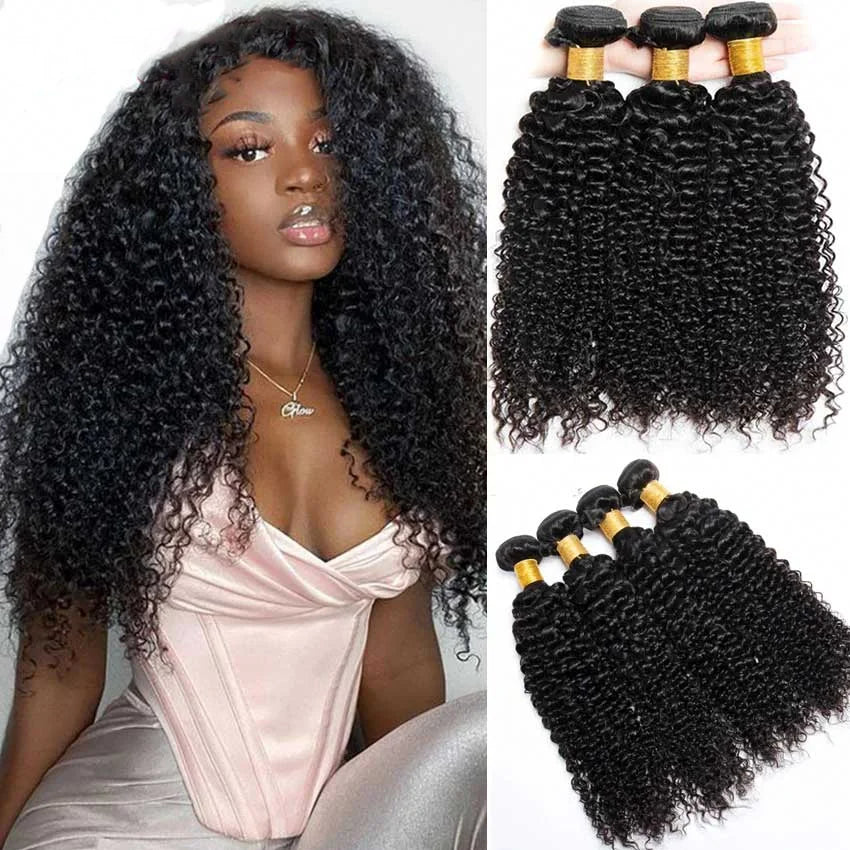 Kinky Curly Bundles Deep Brazilian Weaving Bundles Remy Hair Extension Natural Long Hair 30 Inch Bundle Cheap Human Hair Bundles