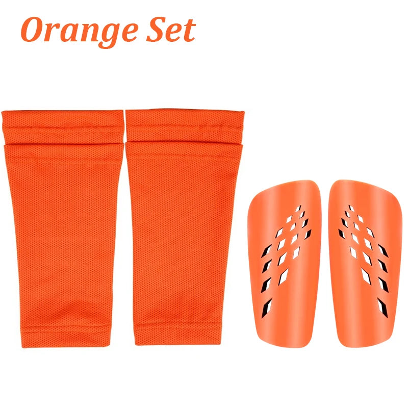 1 Set Soccer Shin Guards and Sock Sleeves For Adults and Kids Football Sports Training Equipment Protective Shin Guards Set