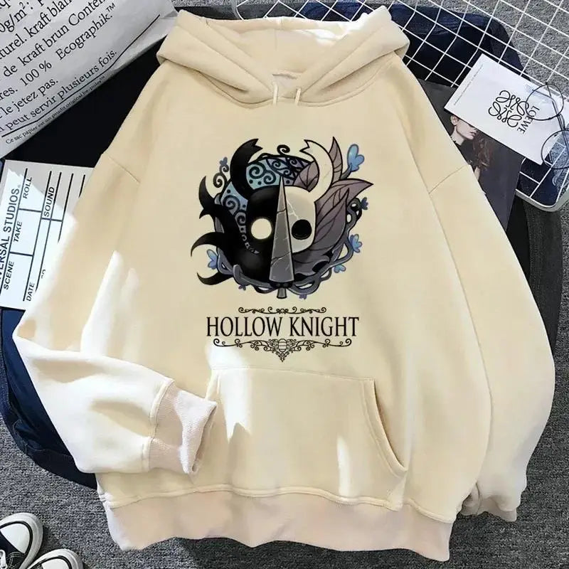 Hollow Knight Hoodies Men Korea Ulzzang Grunge Y2k Aesthetic Fmale Autumn and Winter Pullover Hoddies Streetwear Graphic