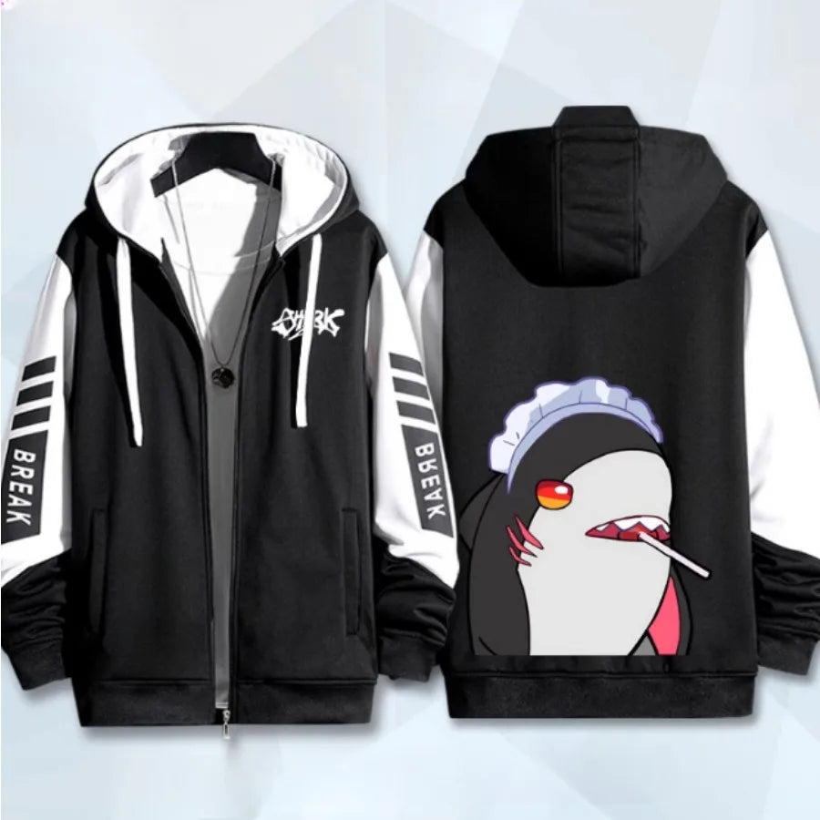 Anime Zenless Zone Zero Zip Up Women/Men Hoodie Sweatshirt ZZZ ZZZERO Ellen Joe Cosplay Zipper Hooded Jacket Outwear BAZAARHUBO