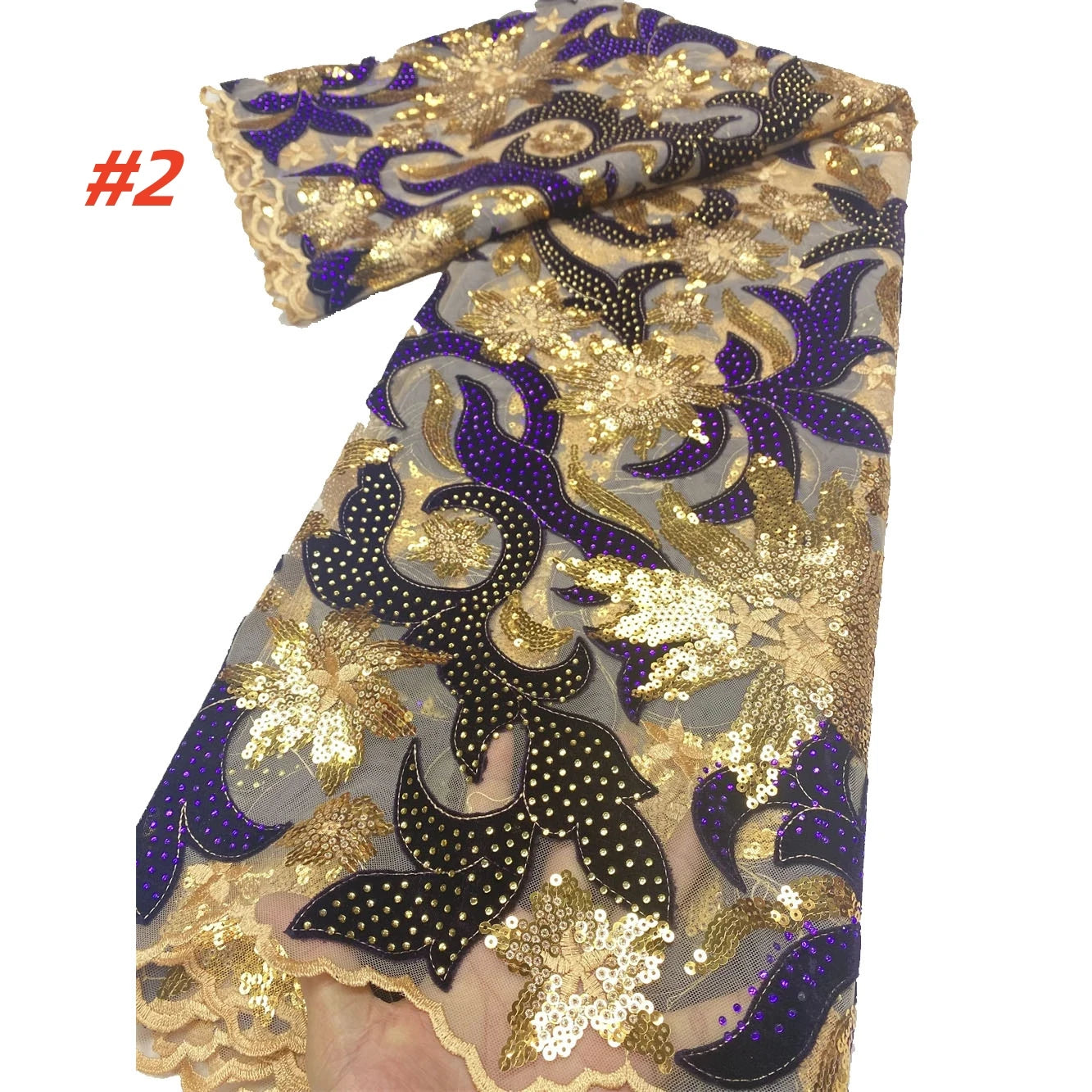 Fashion African Velvet Lace Fabrics 2025 High Quality Women Party Women Embroidery Nigerian French Lace Materials For Wedding