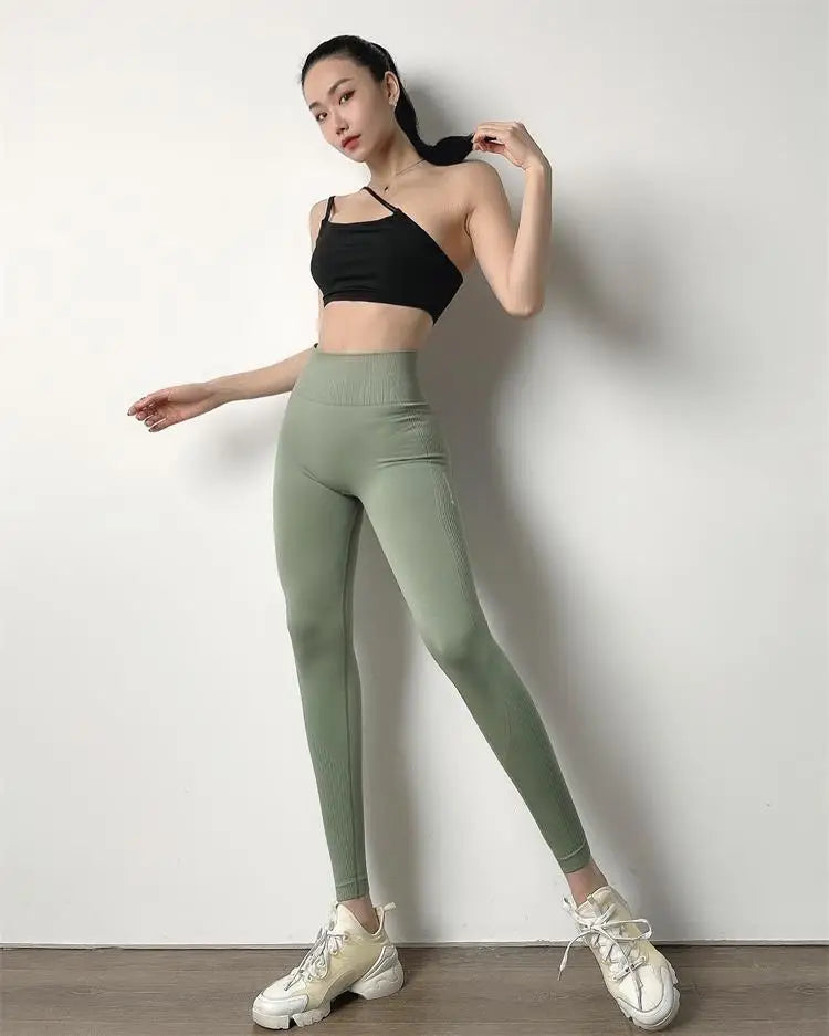 Push Up Seamless Leggings For Fitness High Waist Workout Tights Sport Woman Booty Scrunch Tights Yoga Pants