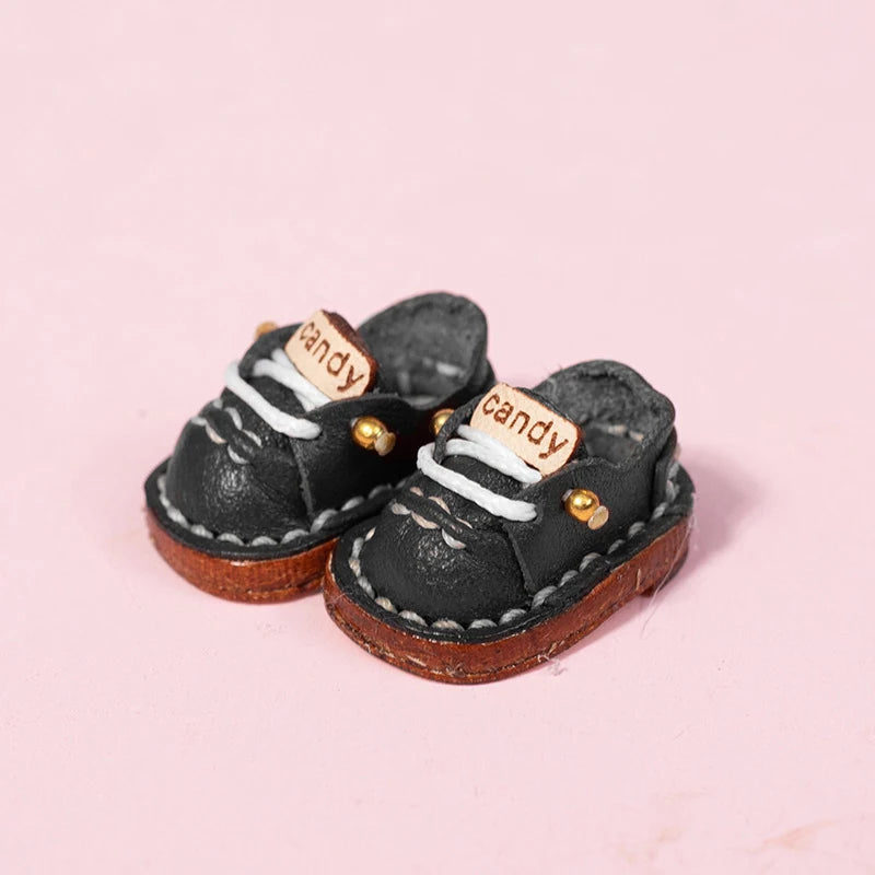Ob11 Girl Doll Candy Shoes Fashion Holala Cowhide Flat Shoes For Boy, Obitsu11,Body9, Gsc, Ddf, Nendoroids, 1/12bjd Doll Shoes