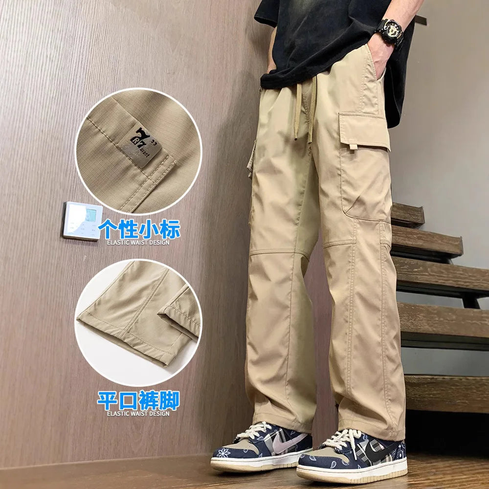 American Fashion Brand Workwear Casual Pants for Men's Spring and Autumn 2025 New Loose Sports Straight Outdoor Charge Trousers
