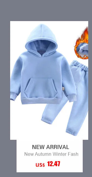 Fashion Children Boys Girls Clothing Suit Spring Autumn Baby Cotton Jacket Pants 2Pcs/Sets Infant Casual Outfits Kids Tracksuits