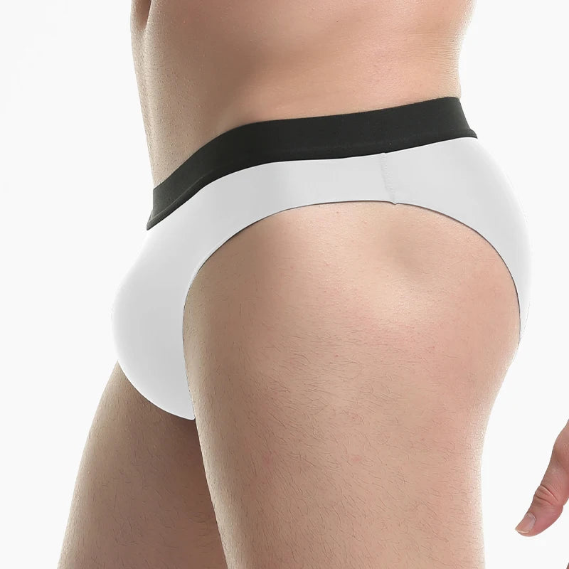 5pc Men's underwear Men's ice silk seamless breathable ultra-thin briefs summer ice soft and comfortable boys underpants