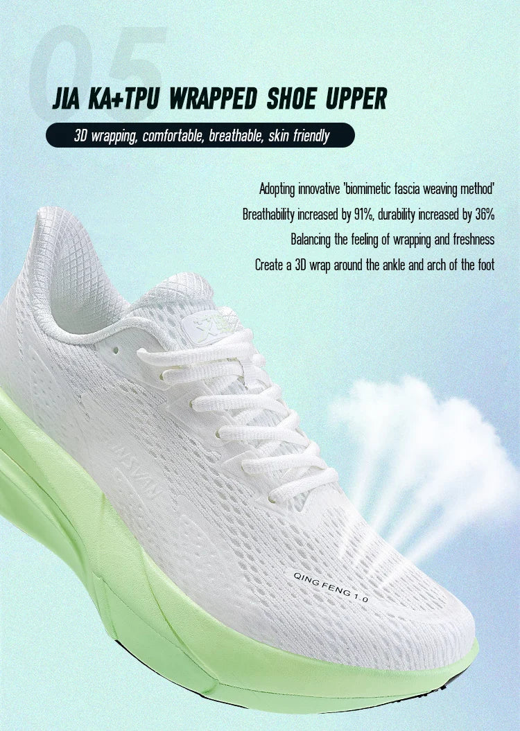 IRUNSVAN Surface 2000 Carbon Board Running Shoes Lightweight Shock-Absorbing Breathable Unisex Sports Shoes 130