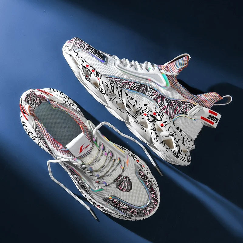 Wholesale Stock Plus Size 39-46 Athletic Trainers Autumn Mesh Platform Running Shoes for Men Trendy Sport Gym Spring Winter