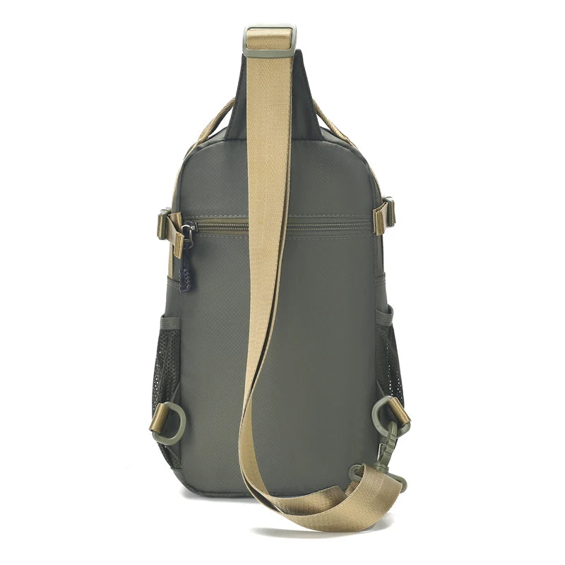 Large Capacity Men's Waist Packs Crossbody Bag High Quality Light Oxford Chest Pack Fashion Casual Men's Handbag Shoulder Bag